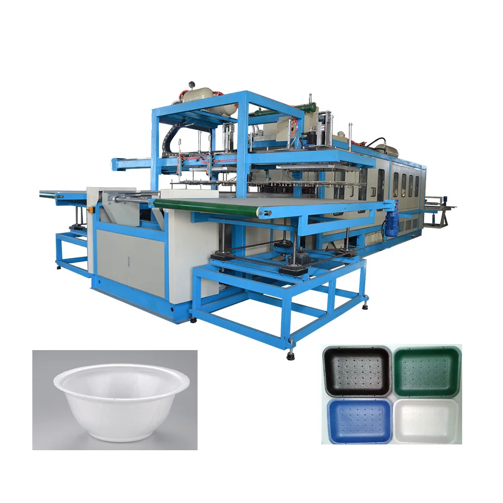 PS foam food container making production line plastic lunch box machine