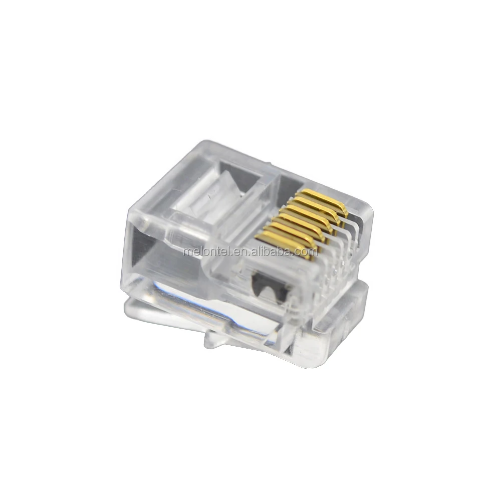 Mt5052a Wholesale Rj12 6p6c Male Connector Cat3 Copper Cable Plug For