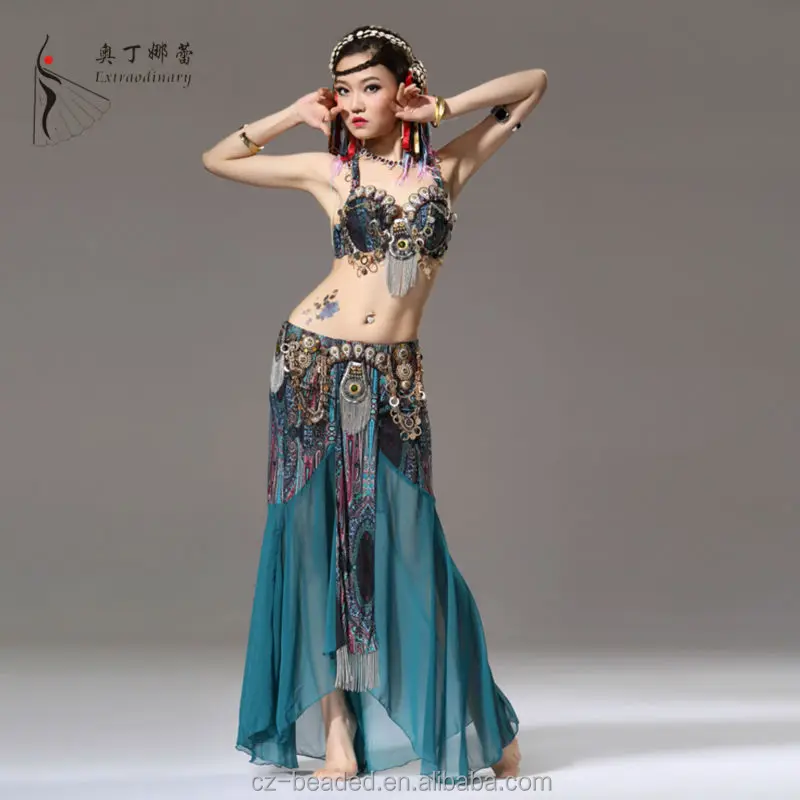 

Extraodinary new sexy arab tribal belly dance skirt dance costume