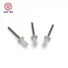 Special countersunk head blind half-thread rivets
