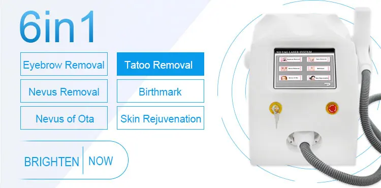 Laser Clinic Use Portable q Switch Nd Yag Laser / Nd:Yag Laser Tatoo Removal Machine For Spot Removal