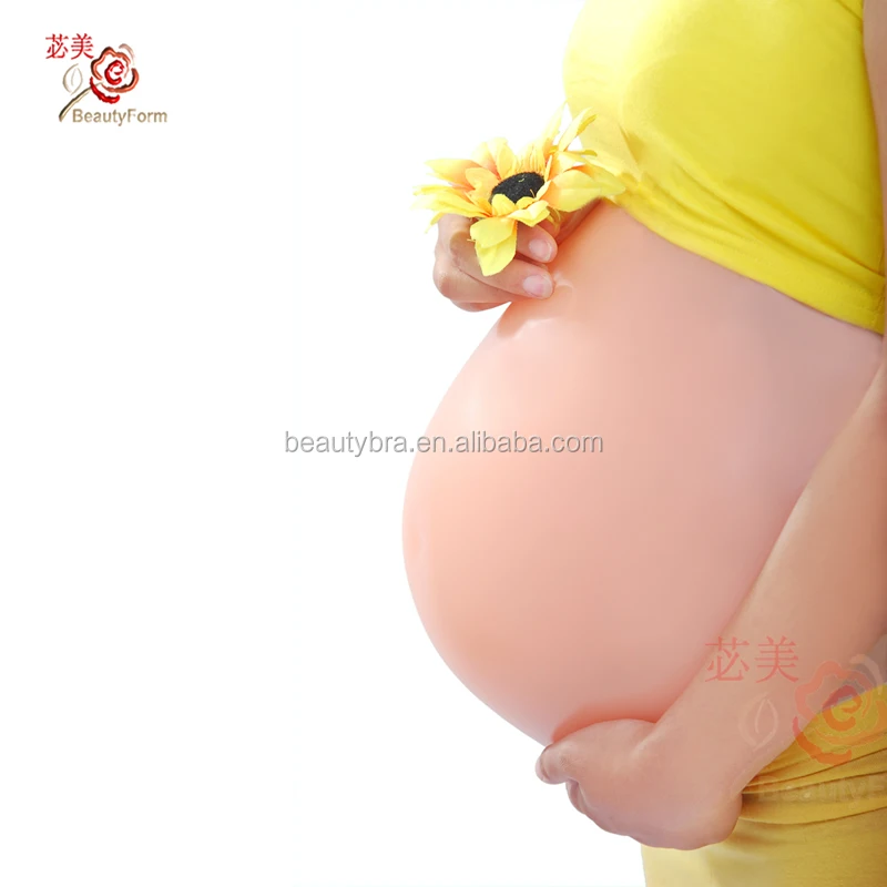 

2000g Artificial Baby Tummy, Belly Fake Pregnancy, Pregnant Bump Silicone belly, Nude