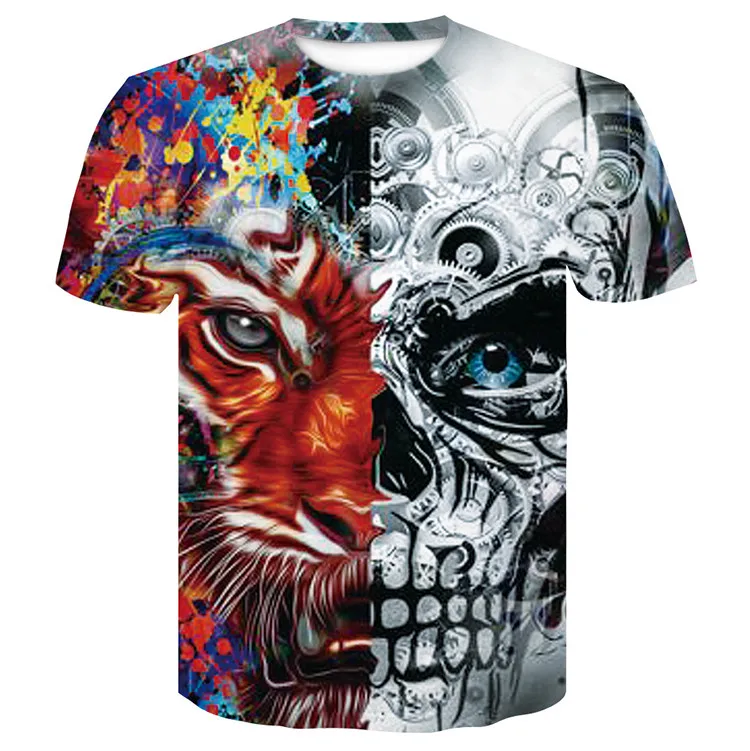 Wholesale All Over 3d Dye Sublimation Tshirt Printing T-shirt At Low ...