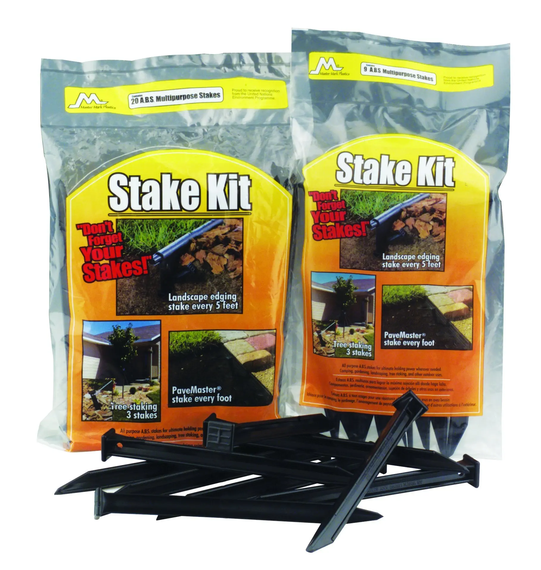 Master marking. Master mark plastics terrace board. black stake. stake master. forming and raising stake kit - stakes with.