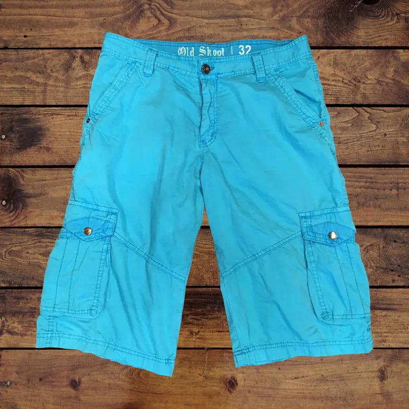 
Mans Garment Dye Cargo Shorts 13 