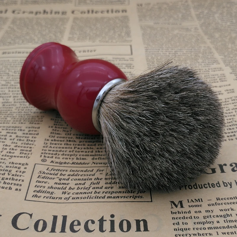 Perfecto 100 Pure Badger Shaving Brush Black Handle Engineered For The