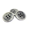 Factory Fancy Metal Die Cast 4 Holes Metal polyester button clothes recycled For Clothes