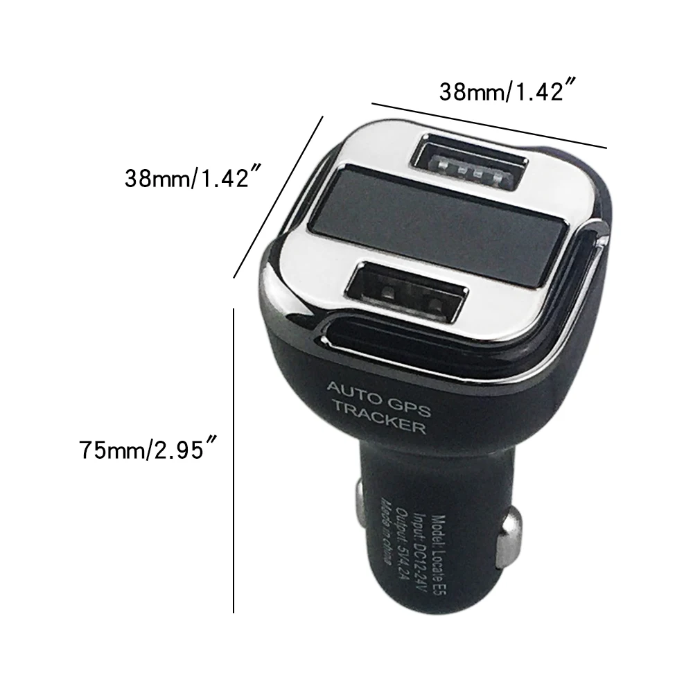 gentagelse venstre sovende Source Locate E5 Car Charger Locate GPS Tracker Voltage Current Display  Dual USB Charger Ports Voltage Monitor Universal for 12-24V Car on  m.alibaba.com