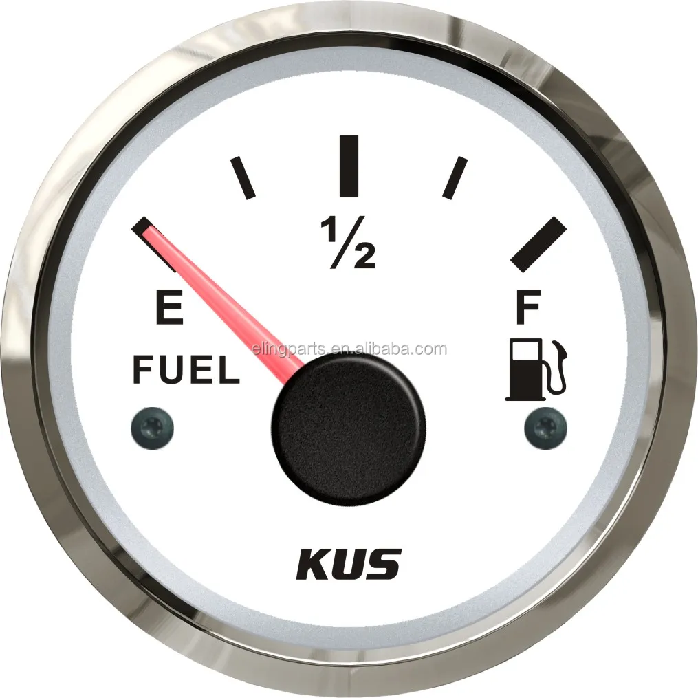 Kus 2" Car Fuel Level Gauge Meter Indicator 0190ohm With Backlight 12v