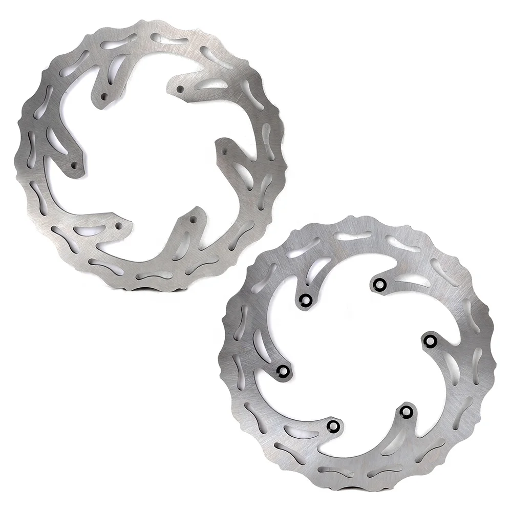Front and Rear Brake Rotors Disc for Yamaha YZ250 YZ250F 2002-2015 YZ250X 2016