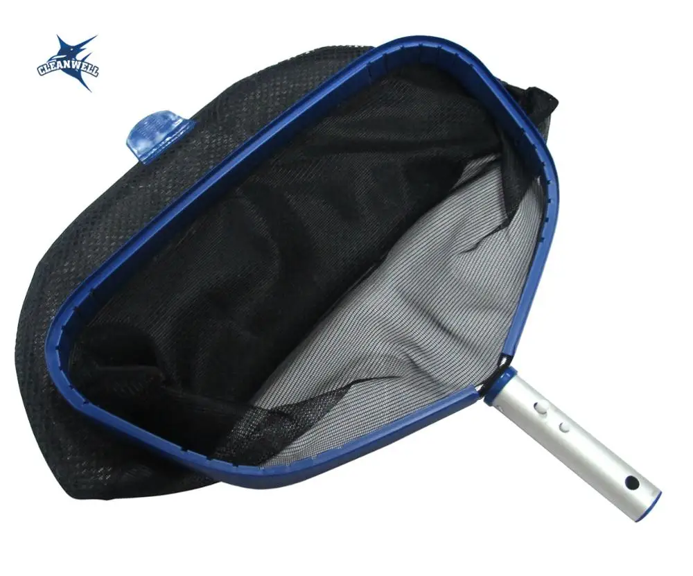 
factory deep leaf rake with nylon net with fishtail EZ clip handle Ultra Fine Mesh swimming Pool Leaf Skimmer 