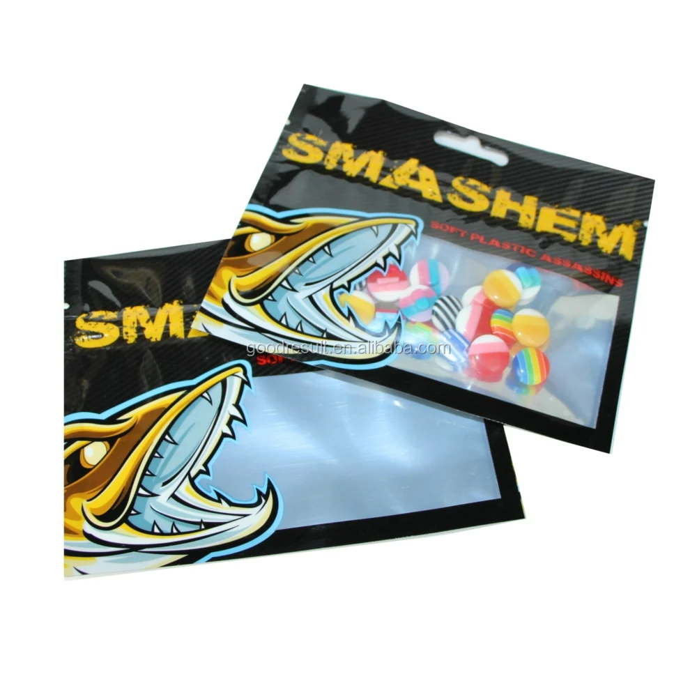 Custom Fishing Lure Packaging Bag Spinner Bait Heads Packaging Bags