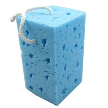 hanging type Blue high quality car wash sponge, Porous seaweed polyether car cleaning appliances HQ-C1268