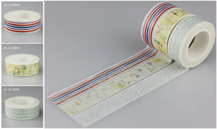 Decorative Gummed Crepe Rice  Paper Masking Adhesive Tape