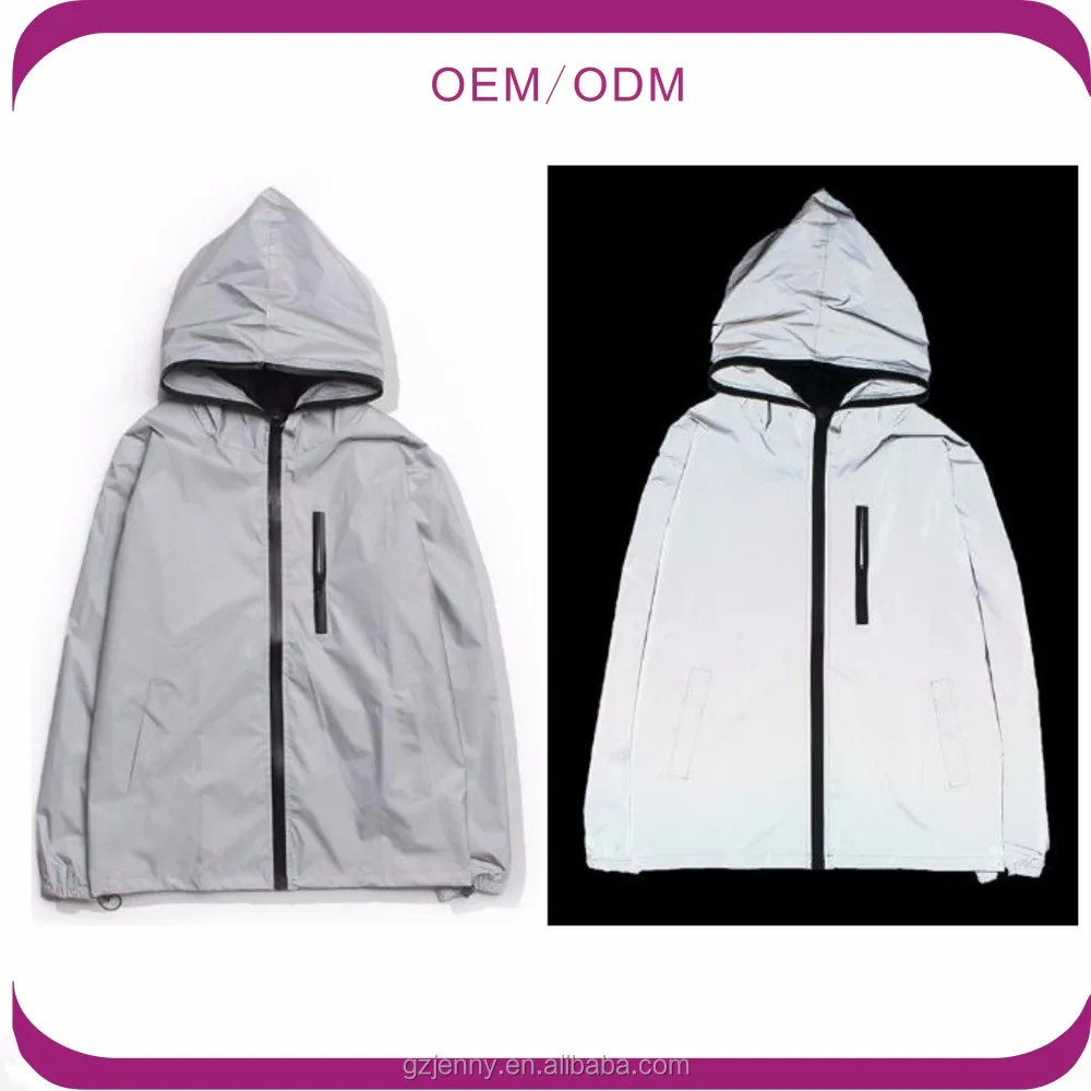 

Men Outdoor Super Hooded 3M Reflective Windbreaker Jacket