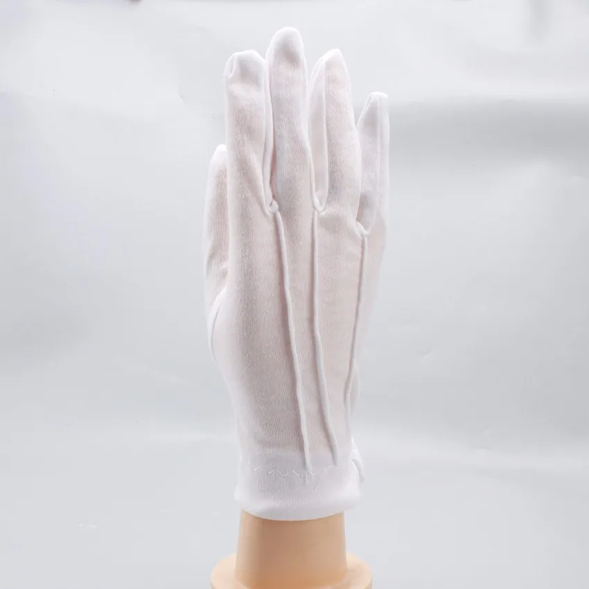 Comfortable Anti-skid White Parade Ceremonial Cotton Gloves - Buy ...