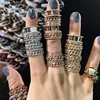 Miss Jewelry Ice Out Gold Plated Silver Nameplate Full Pave Diamond Link Ring