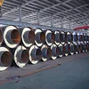 Refrigeration steel jacket steam insulation pipe glass wool 100 mm pipe for sale