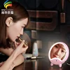New Arrival Make Up USB Mini LED Light Mirror With Mini Air Humidifier Dimming Brightness