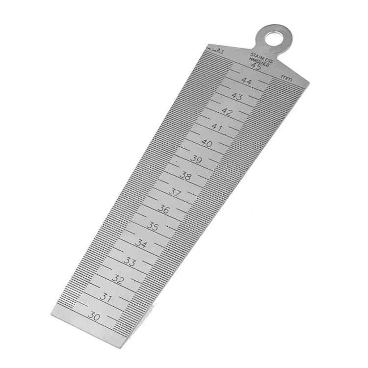 Stainless Steel Wedge Feeler Gap Ruler Taper Welding Gauge 029mm 4pcs