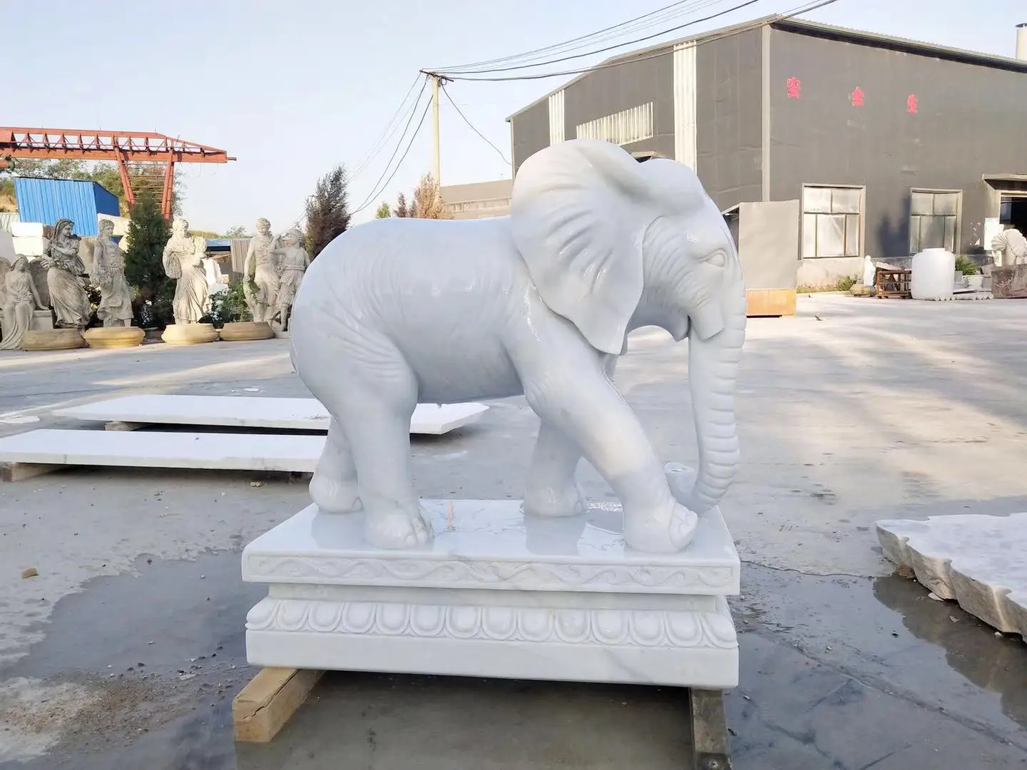 Popular Design Large Marble Elephant Statue For Outdoor - Buy Elephant ...