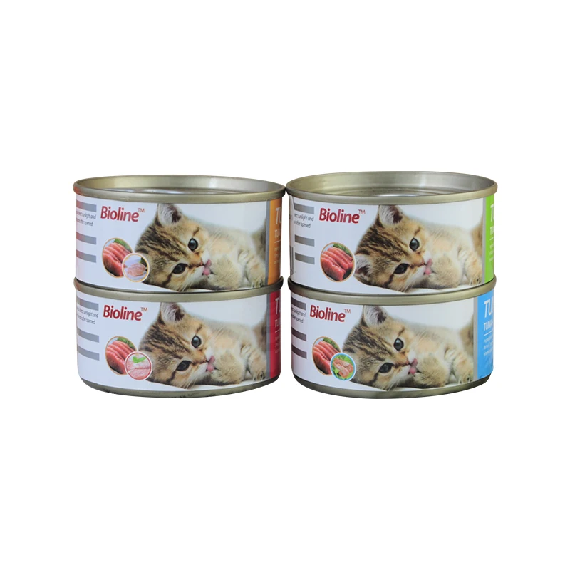 

Selected Ingredients Tuna+Chicken/Tuna+Beef/Tuna+Shrimp Wet Canned Cat Food, Red,blue,green,orange