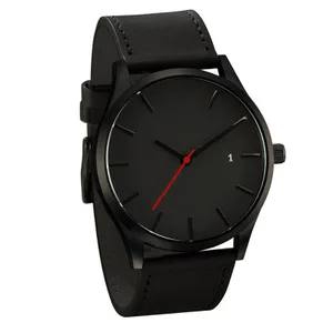 2018 Big Dial Watches For Men Hour Mens Watches Top Brand Luxury Quartz Watch Man Leather Sport Wrist Watch Clock