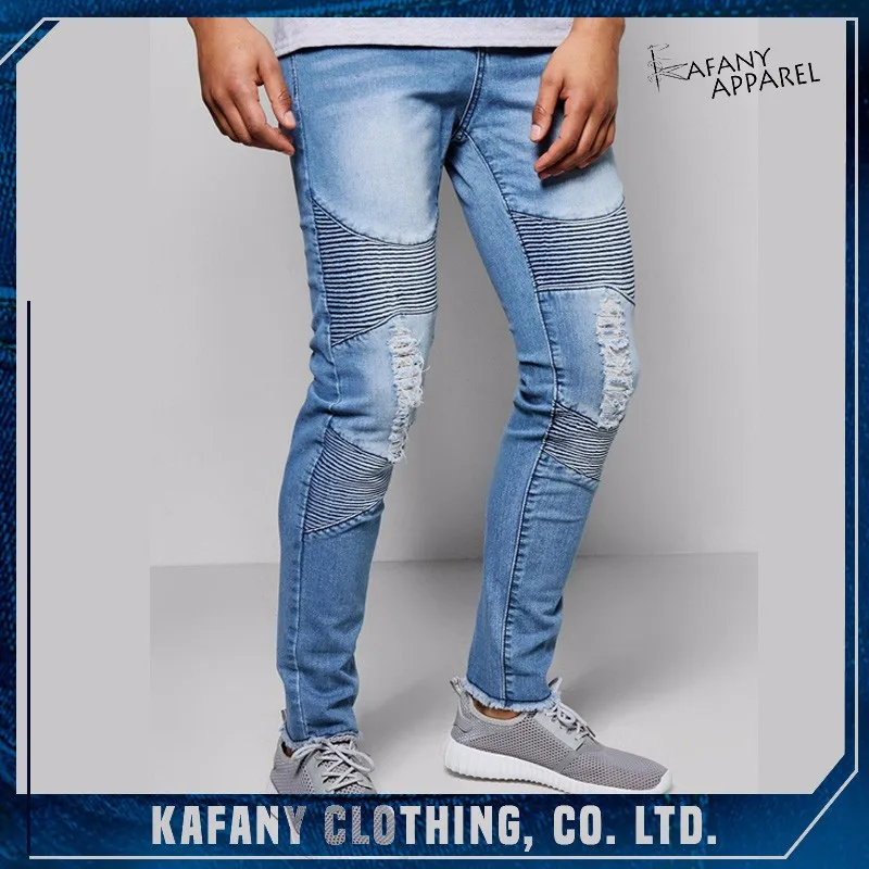 Just Black Jeans Men Jeans Top Distressed Skinny Ripped Jean Trousers