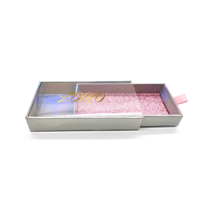 

SY shuying custom holographic eyelash empty drawer box private label