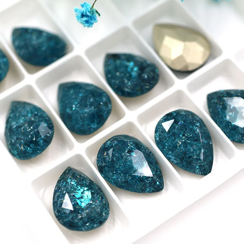 k9 玻璃滴形状水晶颜色蓝色 ic 切入点水钻