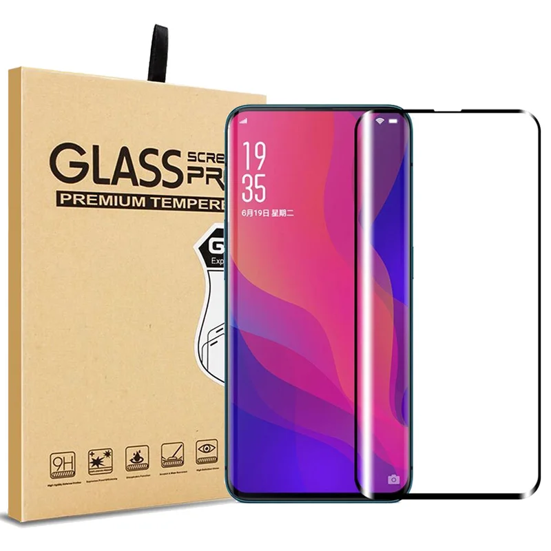 

Full Glue Clear Tempered Glass Bulk Screen Protector for OPPO Find X