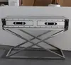 Hardware furniture San Francisco cross base stainless steel console table RTK-92