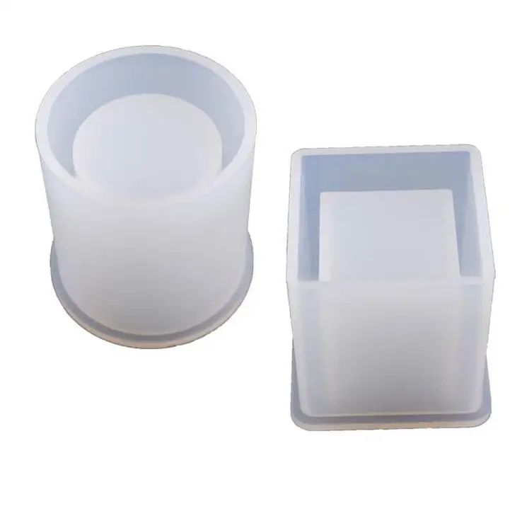 

WIIPU Silicone Cylindrical Square Shape Mold Cake Tool Bakeware Cupcake Dessert, Clear