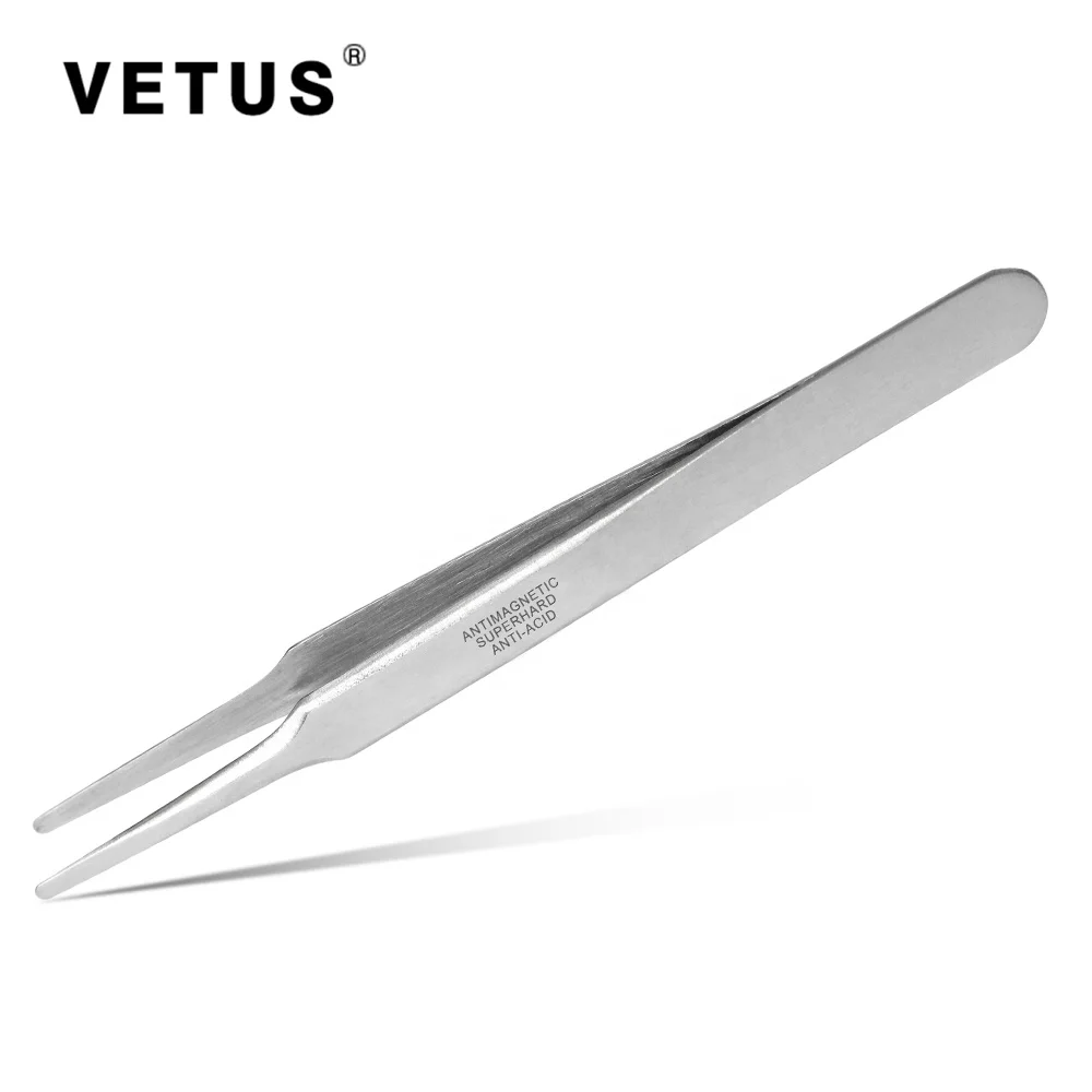 
High Quality professional stainless steel slant ESD Stainless Steel VETUS ST SERIES Tweezers ST-10/11/12/13/14/15/16/17 