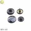 Garments hardware custom round jeans black metal snap button
