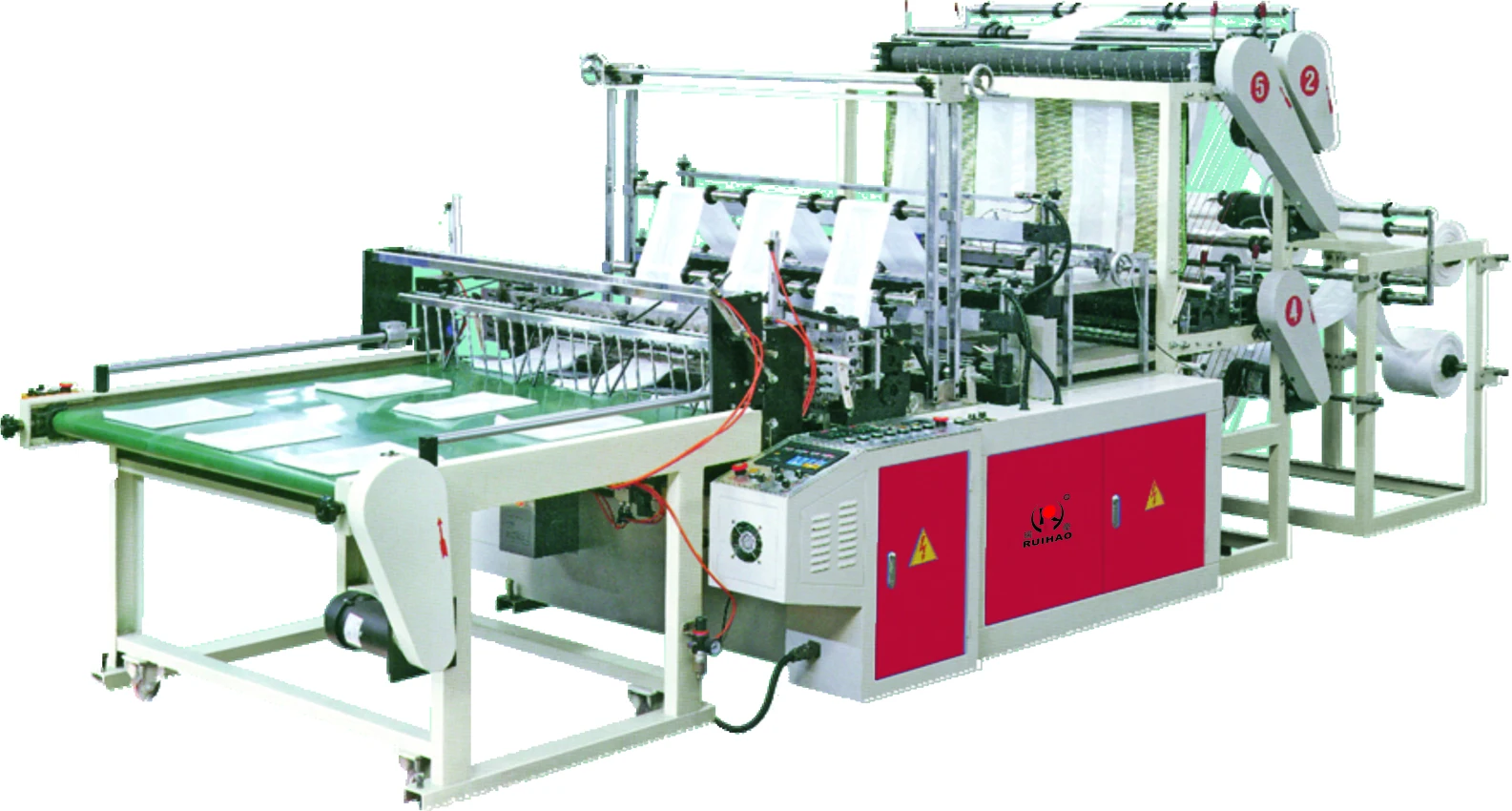 
Four Line Automatic High Speed Poly Shopping Bag Making Machine 