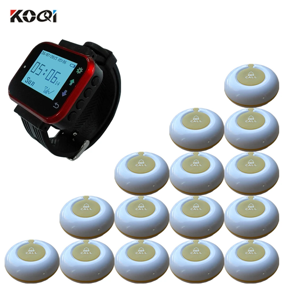 

Used In Hotels And Restaurants Vibration Flashing Sound Prompt Wireless Waiter Call Wrist Watch Wager