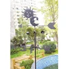 metal craft style wind direction sign road sign ornament garden plug-in garden supplies wind vane