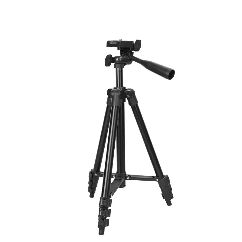 

3110 Light weight 110Cm Camera Black Tripod Stand Camera Selfie Live Travel Tripod Stand ring light tripod