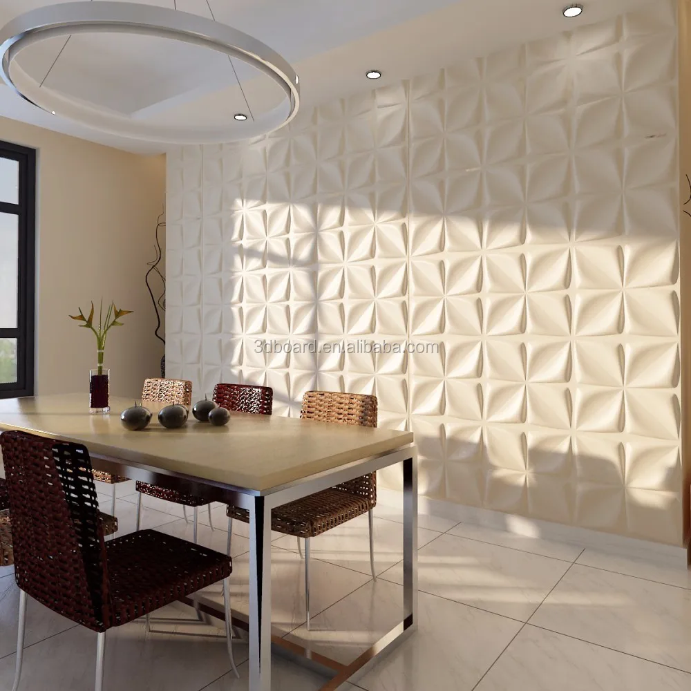 Art3d 20-Piece Decorative 3D Wall Panels Faux Leather Tile, Silk Silver Hexagon