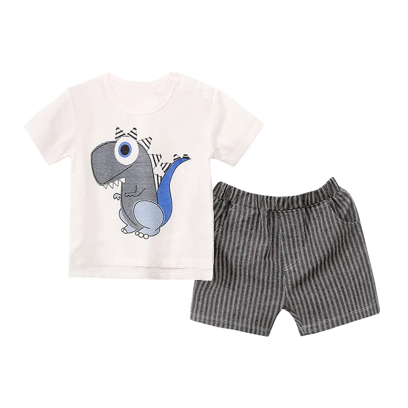 

TZ1822 Baby summer suit 2018 new 1-3 year old cotton short sleeves, Picture