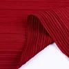 Morden design 100% polyester wine red crinkle crushed pure moss crepe fabric composition