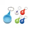 Portable travel plastic bottle opener with keychain