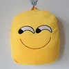 Promotional Custom Cute Soft Plush Emoji Kids Square Backpack Stuffed Toy Logo Printing School Bag For Children