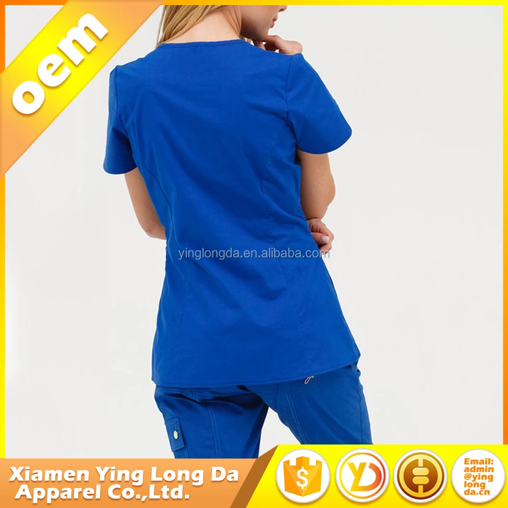 
Unisex hospital nurse scrub suit design hospital work clothes scrub set 