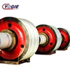 Custom large forged steel cement rotary kiln support roller and shaft