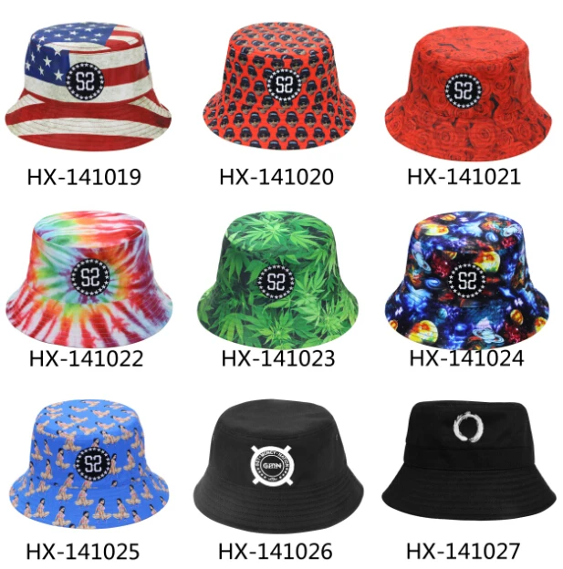 Bulk Custom Adult Mens Embroidered White Bucket Hats Bucket Hat With