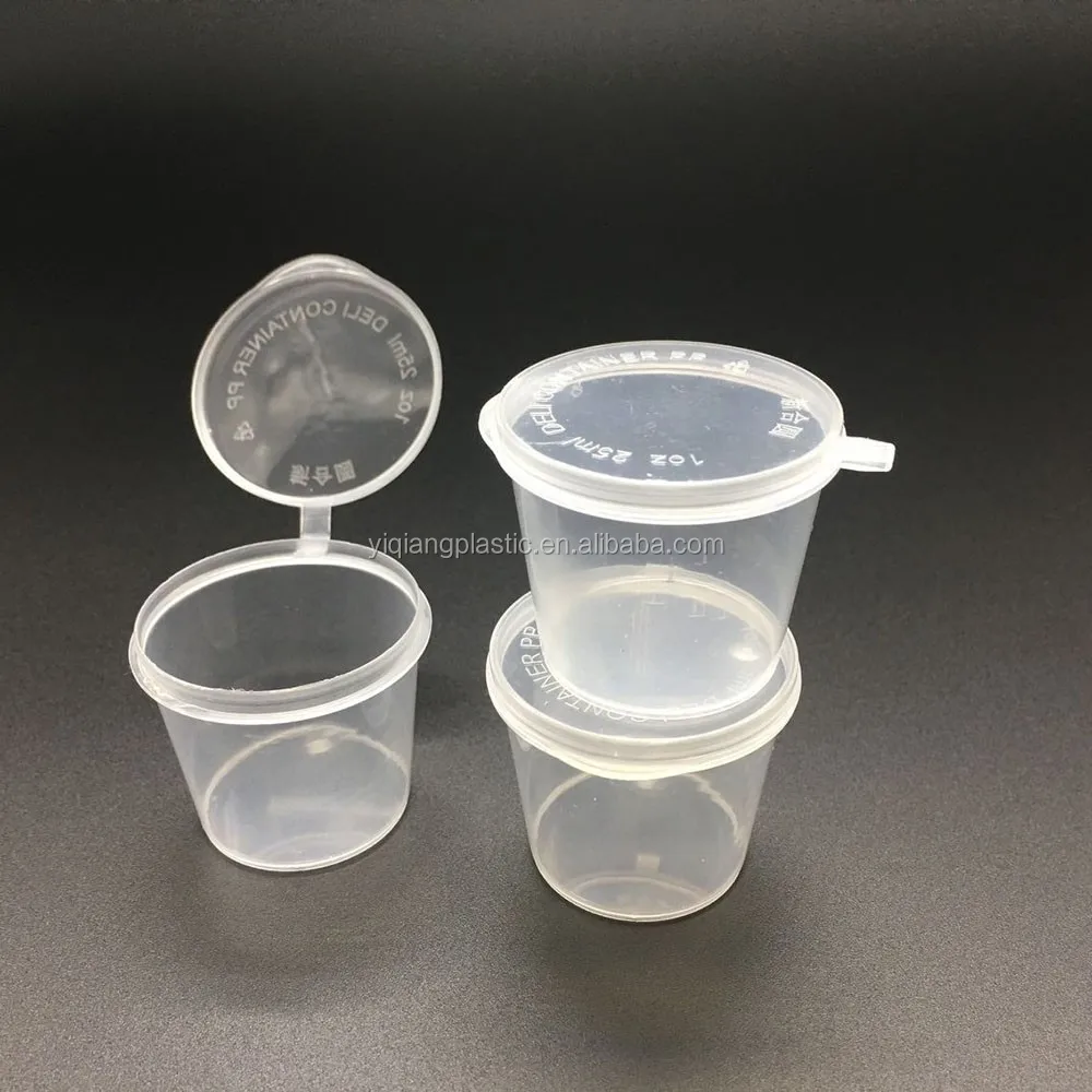 1oz Sauce Cup Hinged Lid Buy Plastic Sauce Cups And Lids,Sauce Cup