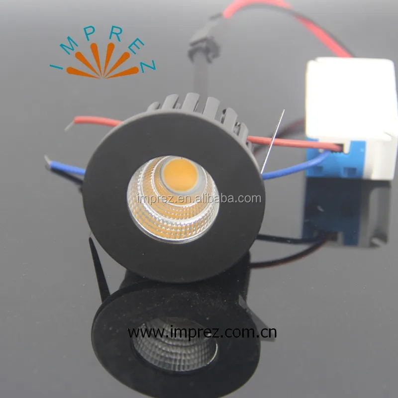 Recessed micro miniature spot down light small mini COB LED downlight 5W dimmable