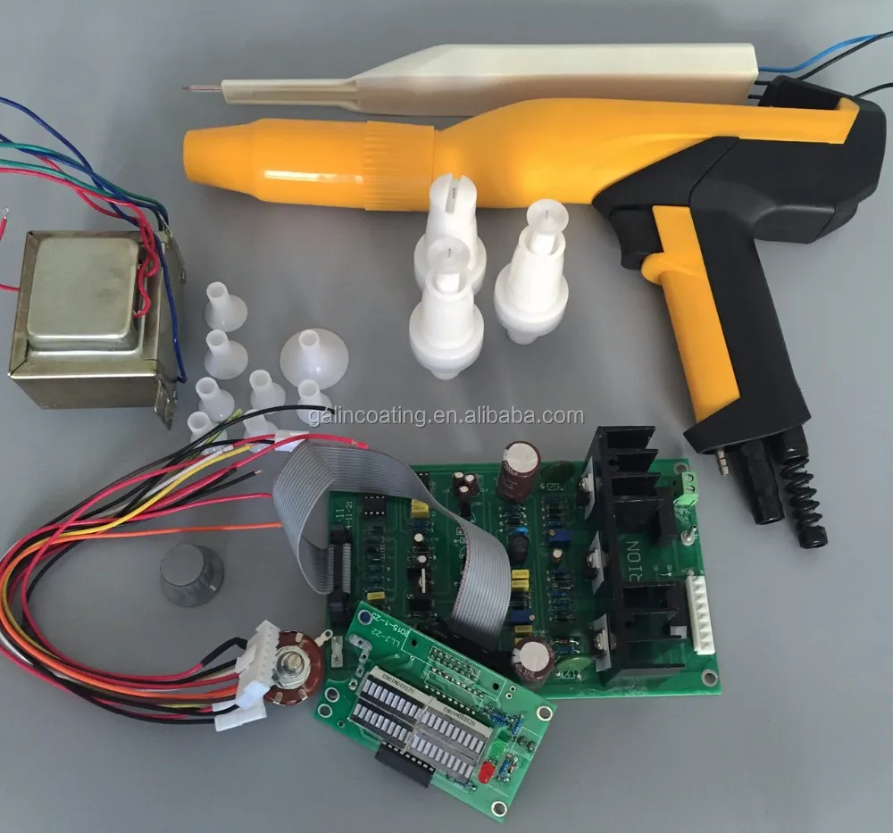 Electrostatic Powder Coating Spray Gun Glql1 + Cascade + 108 Pcb